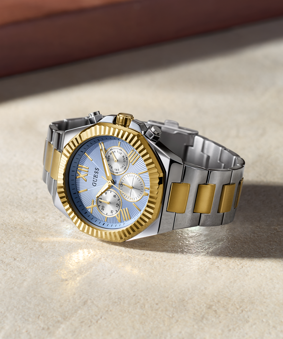 Guess two discount tone watch