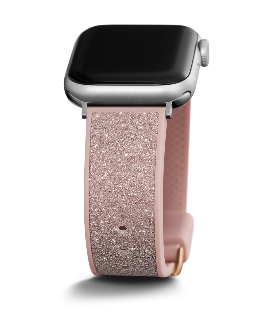 Silver glitter 2025 apple watch band