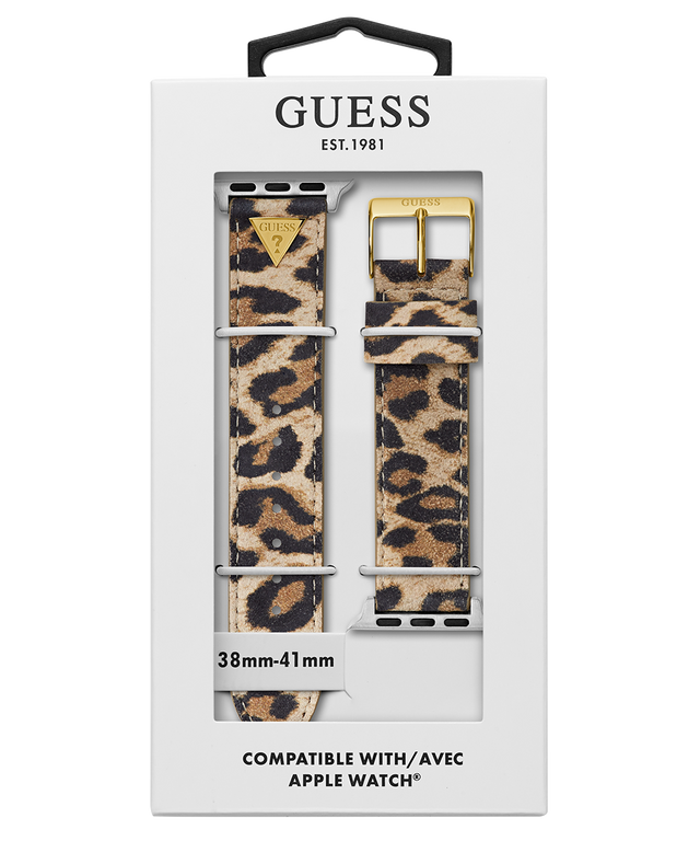 CS2025S1 GUESS Logo Leather Band for Apple 38-40 mm Watch packaging