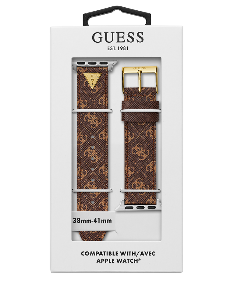 CS2027S1 GUESS Logo Leather Band for Apple 38-40 mm Watch packaging