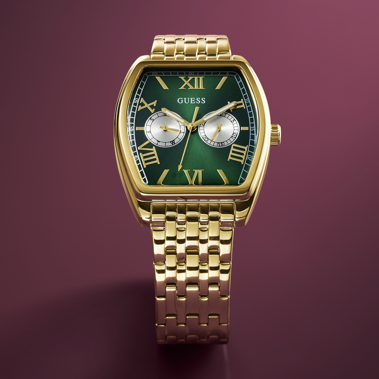 mens dress watch with green dial