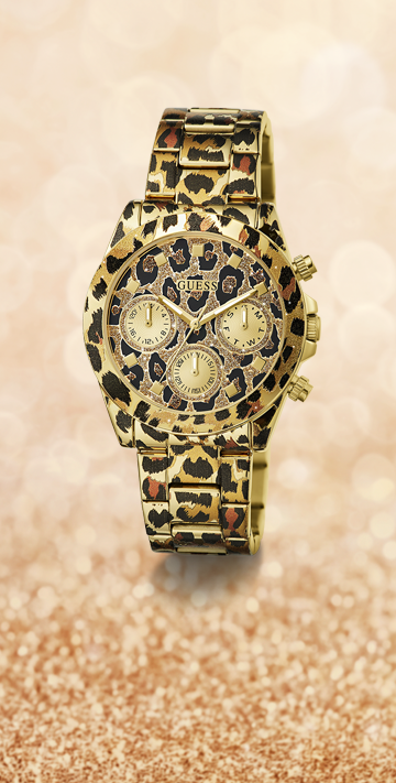 GUESS Ladies Leopard Multi function Watch GW0751L1 GUESS Watches US