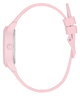 Pink GUESS Kids Pink Analog Watch with a strap on a white background