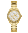 GUESS Ladies 36 Gold-Tone Analog Trend Watch