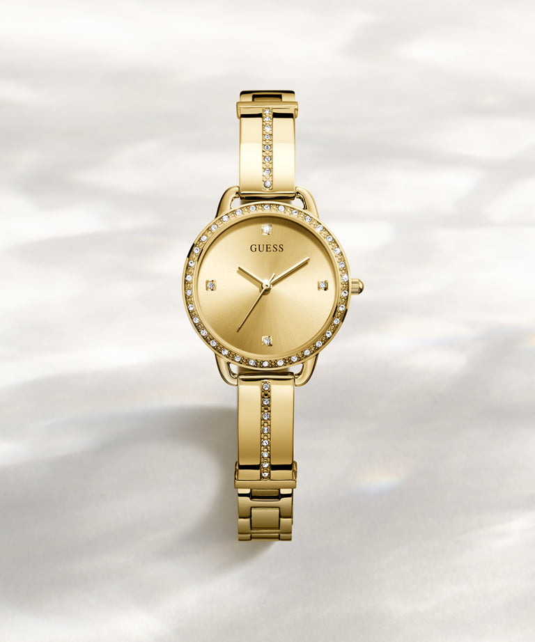 GUESS Ladies Gold Tone Analog Watch - GW0022L2 GUESS GUESS Ladies Gold Tone Analog Watch - GW0022L2 GUESS