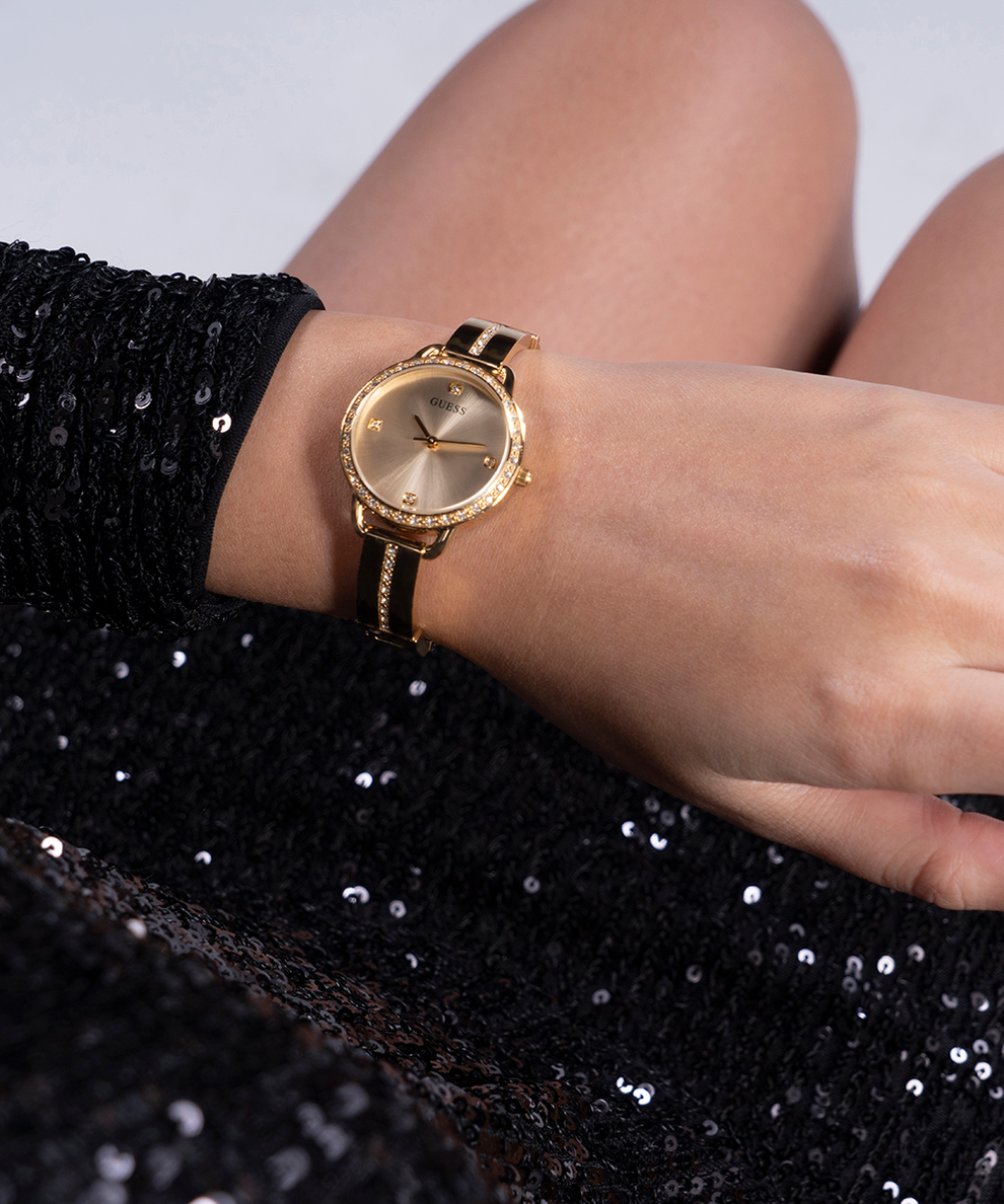 GUESS Ladies Gold Tone Analog Watch GW0022L2 GUESS Watches US