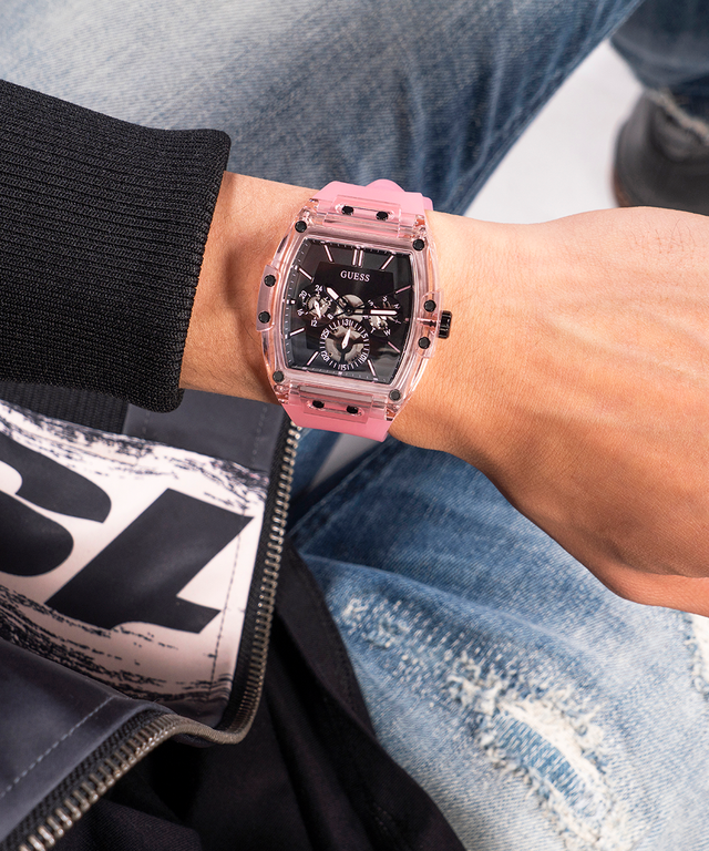 SPORTING PINK LIMITED EDITION 43MM PINK & BLACK WATCH lifestyle image