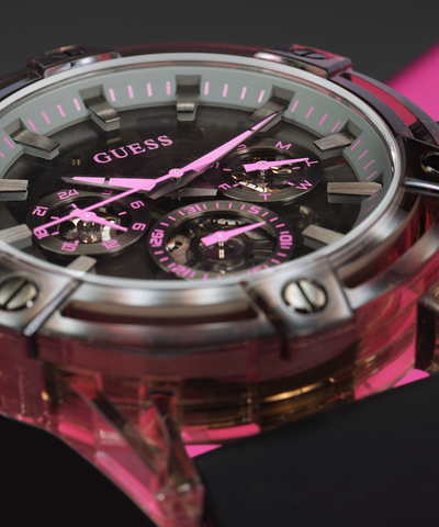 GUESS Mens Sporting Pink Limited Edition Watch lifestyle watch large