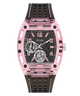 GUESS Mens Sporting Pink Multi-function Watch with visible brand logo on a white background