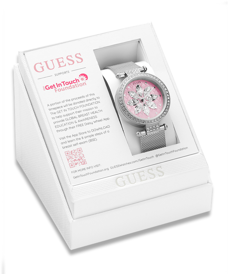 GUESS Ladies Sparkling Pink Limited Edition Watch packaging