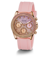 GUESS Ladies Pink Rose Gold Tone Multi-function Watch main image