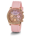 GUESS Ladies Pink Rose Gold Tone Multi-function Watch main image