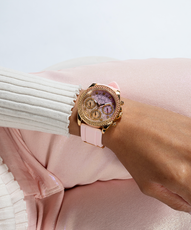 GUESS Ladies Sparkling Pink Limited Edition Watch GW0032L4