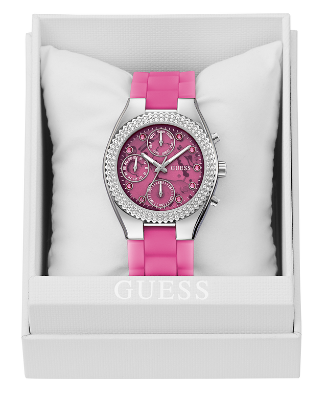 GUESS Ladies Sparkling Pink Limited Edition Watch packaging