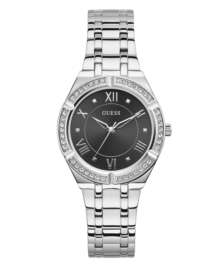 GUESS Ladies Silver Tone Analog Watch
