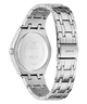 GUESS Ladies Silver Tone Analog Watch caseback