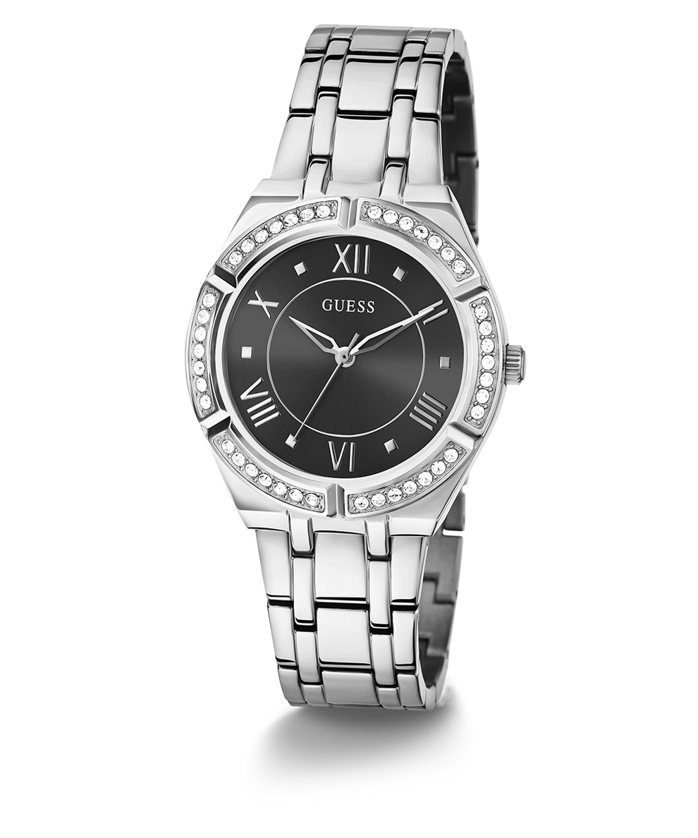 GUESS Ladies Silver Tone Analog Watch angle