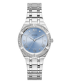 GUESS Ladies 36 Silver-Tone Analog Sport Watch
