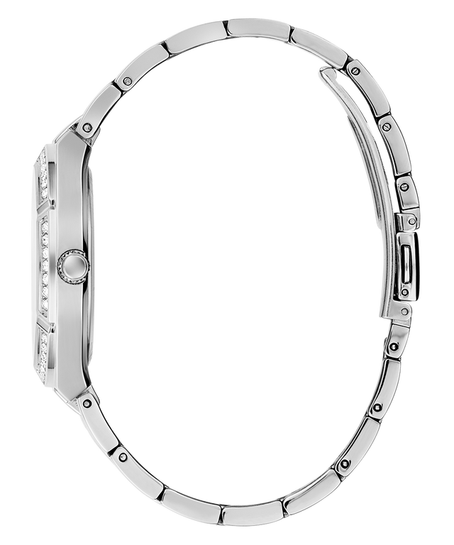 GUESS Ladies 36 Silver-Tone Analog Sport Watch
