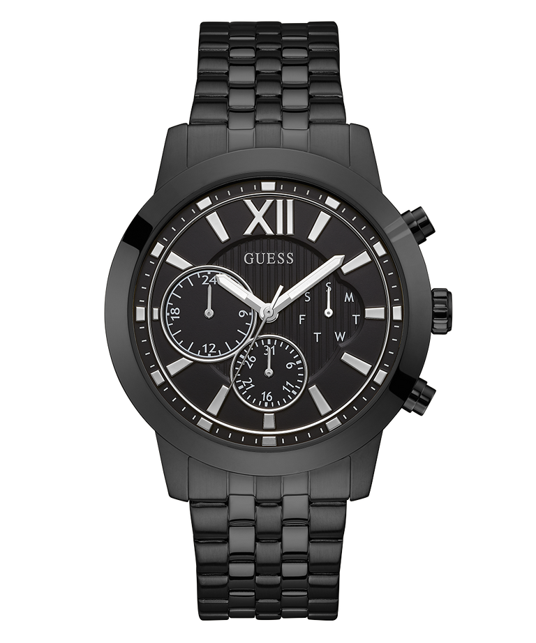 GUESS Mens 45 Black Multi-function Dress Watch