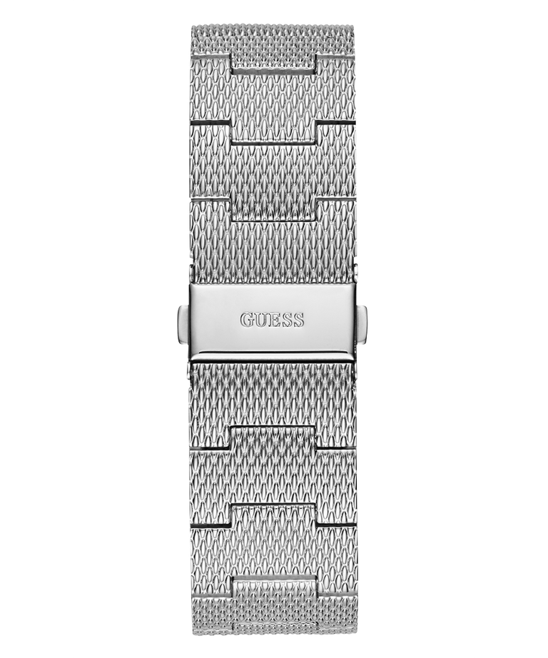 GUESS Mens Silver Tone Analog Watch