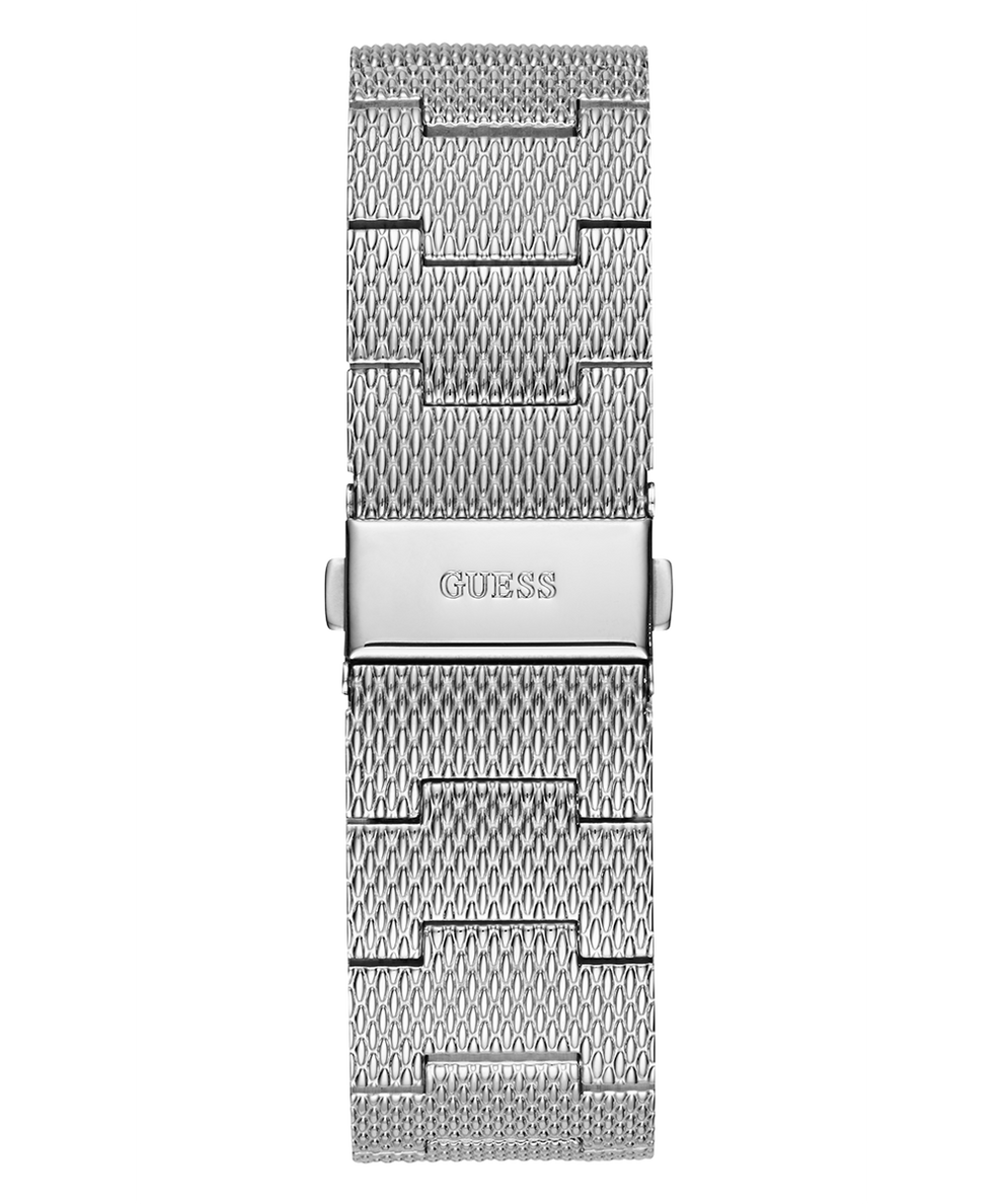 GUESS Mens Silver Tone Analog Watch