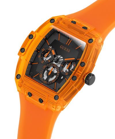 GUESS Mens Orange Multi-function Watch lifestyle image