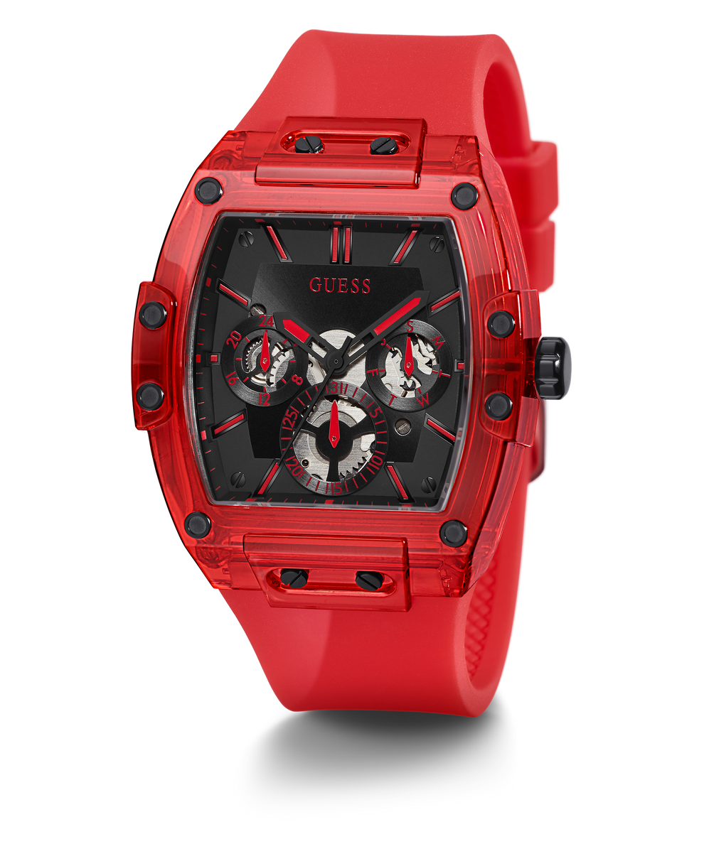 GUESS Mens Red Multi-function Watch - GW0203G5 | GUESS Watches US | Quarzuhren