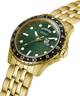 GW0220G2 GUESS Mens Gold Tone Day/Date Watch lifestyle angle