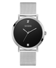 GUESS Mens Silver Tone Analog Watch