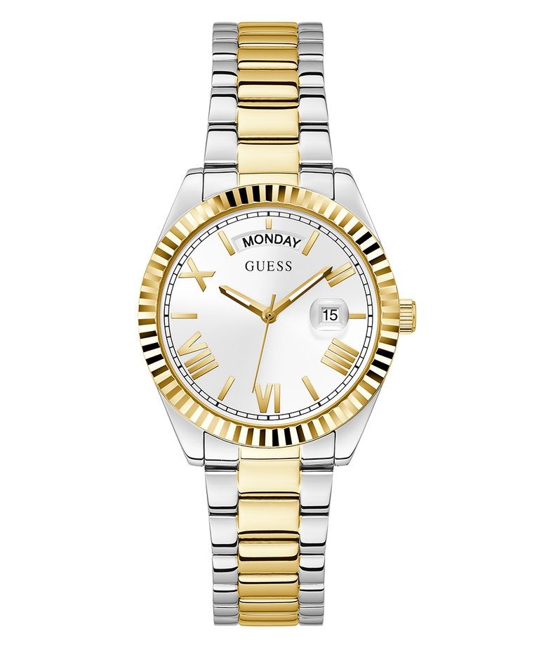 Guess Ladies Luna 2-Tone Gold & Silver Day/Date Watch - GW0308L6 GUESS Guess Ladies Luna 2-Tone Gold & Silver Day/Date Watch - GW0308L6 GUESS