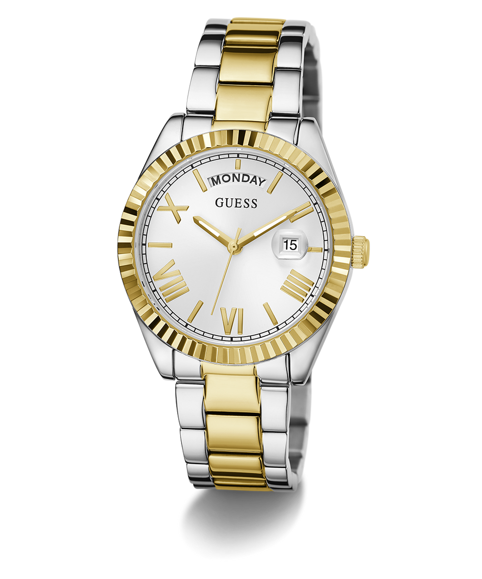 GW0308L6 GUESS Ladies 2-Tone Day/Date Watch angle