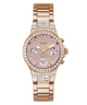 GUESS Ladies Rose Gold Tone Multi-function Watch