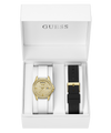 GUESS Ladies Gold Tone Day/Date Watch Box Set