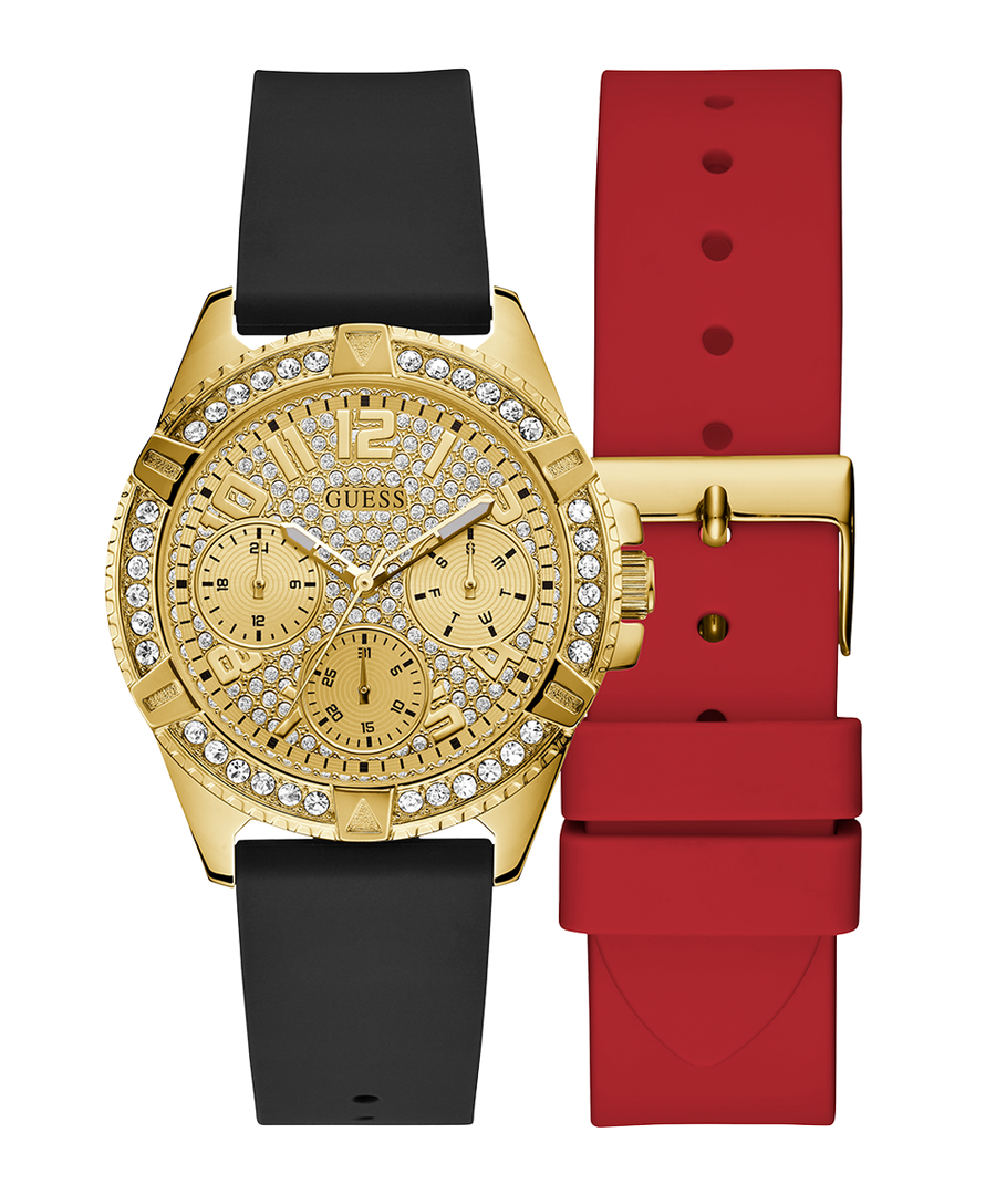 Exclusive Black Gold Crystal Watch Gift Set GW0349L1 GUESS