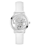 GW0383L4 GUESS Ladies White Silver Tone Analog Watch