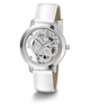 GW0383L4 GUESS Ladies White Silver Tone Analog Watch angle