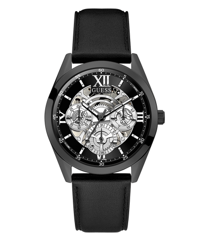 Reloj multifunción negro GUESS para hombre