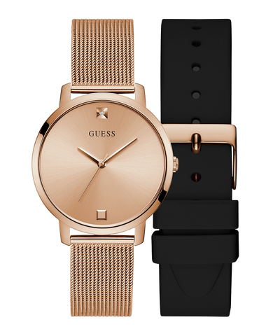 Exclusive Rose Gold Mesh Watch Gift Set
