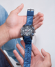 GUESS Mens Blue Black Digital Watch lifestyle