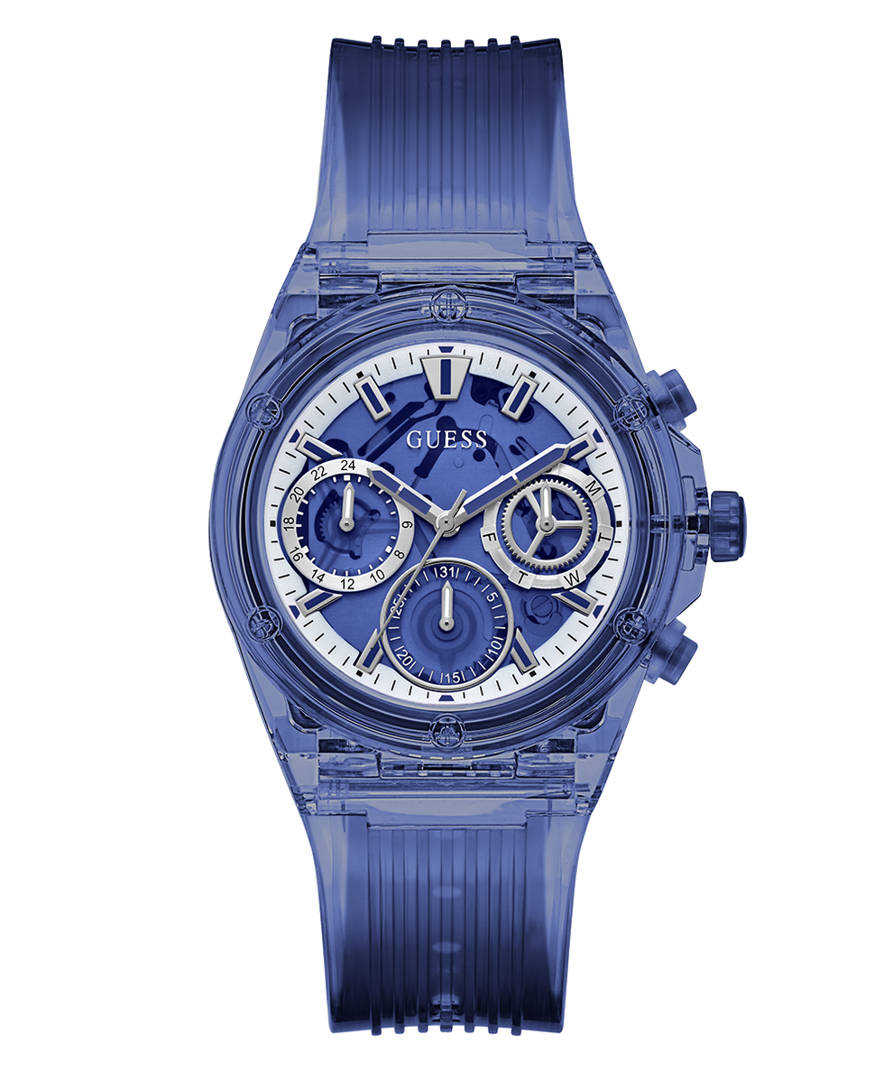 GUESS Eco-Friendly Blue Bio-Based Multi-function Watch