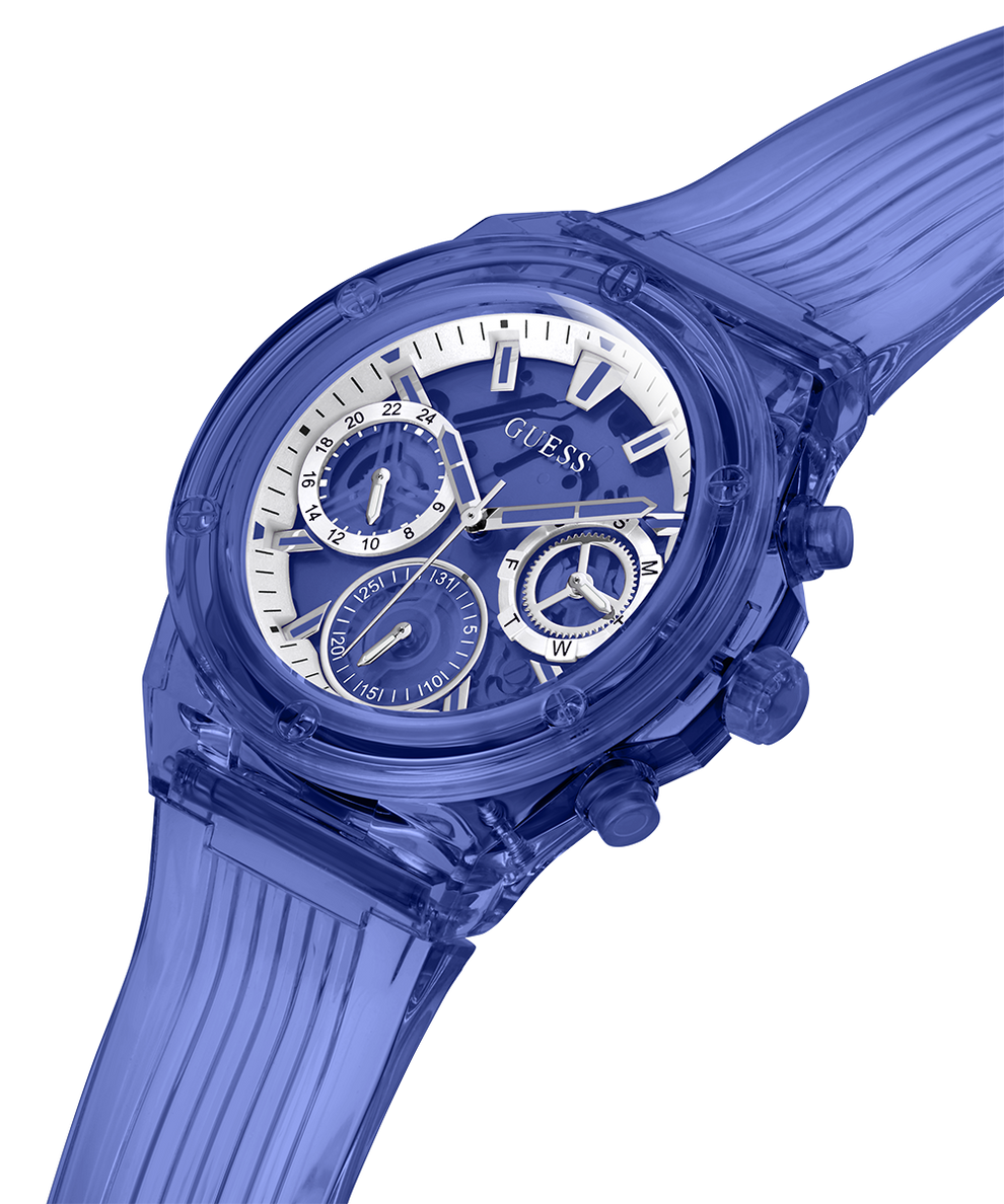 GUESS Eco-Friendly Blue Bio-Based Multi-function Watch lifestyle angle