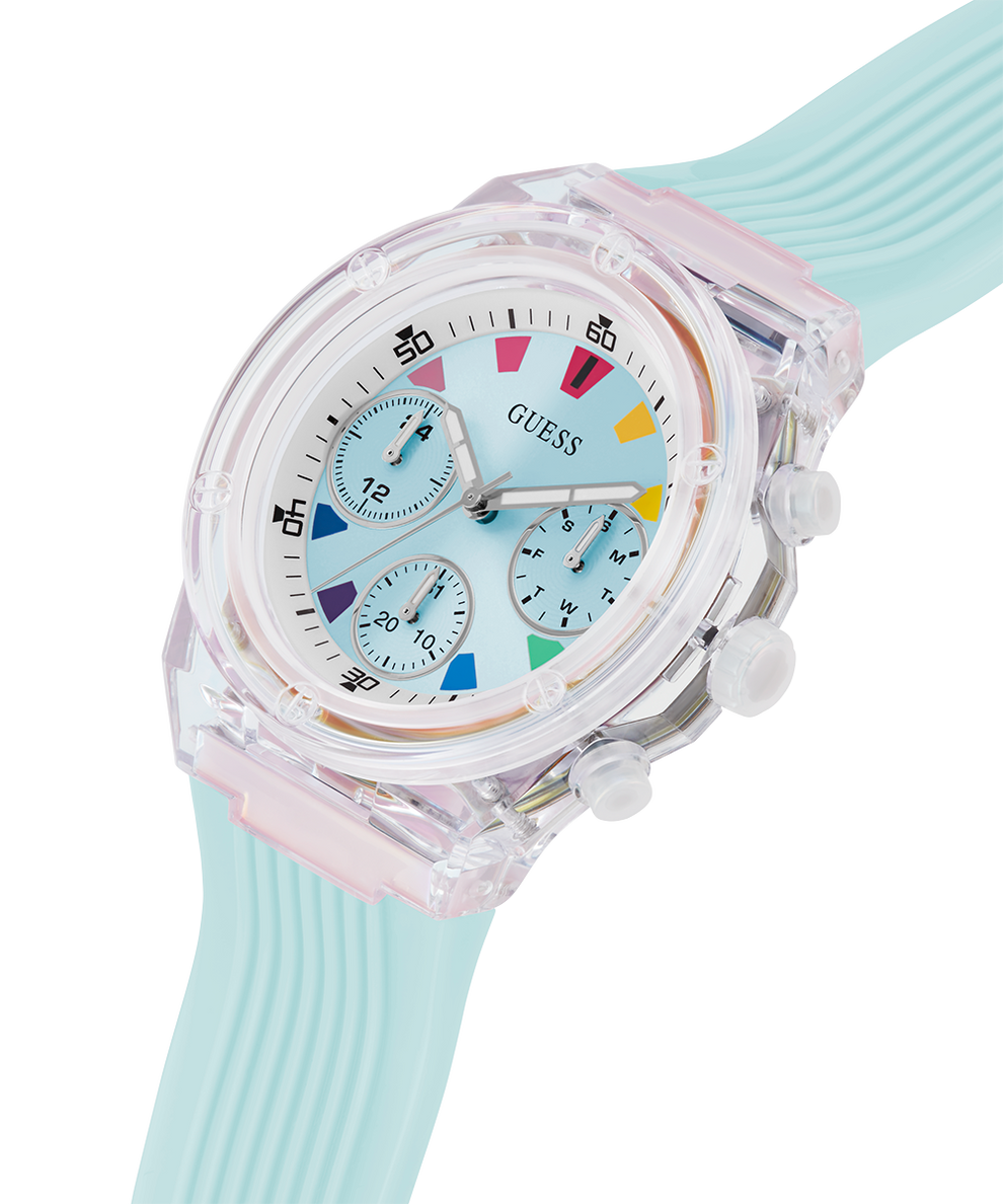 GW0438L8 GUESS Ladies Blue Clear Multi-function Watch lifestyle 