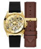 GW0449G1 GUESS Mens Gold Tone Multi-function Watch Box Set