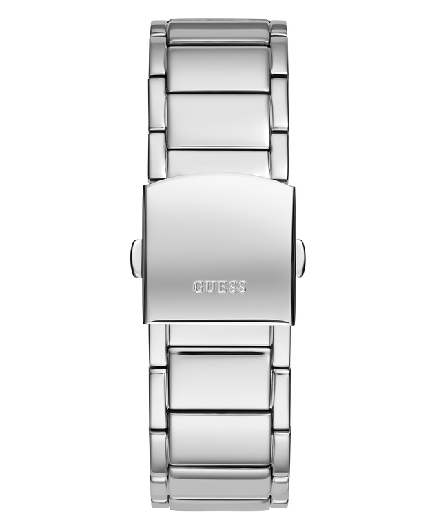 GUESS Mens Silver Tone Multi-function Watch back