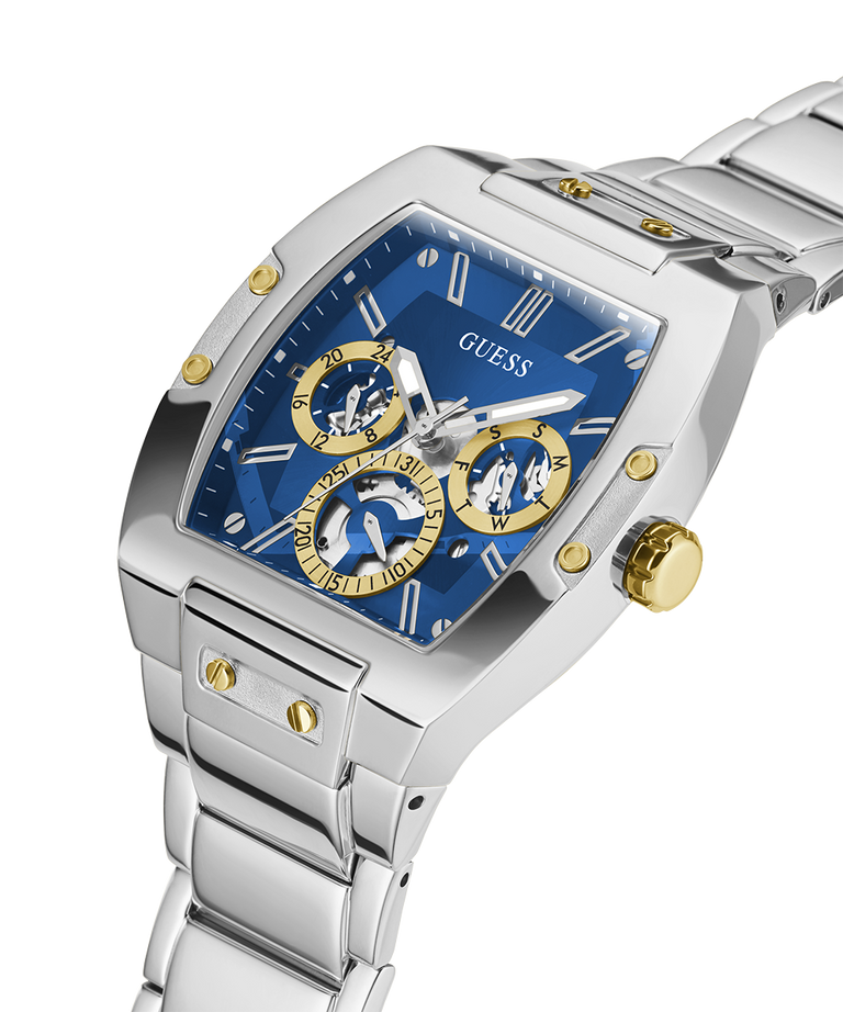GUESS Mens Silver Tone Multi-function Watch angle lifestyle
