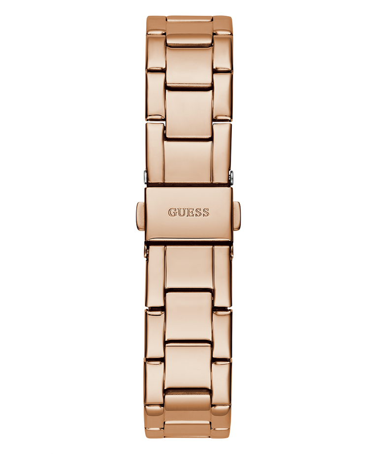 GUESS Ladies Rose Gold Tone Multi-function Watch back view image