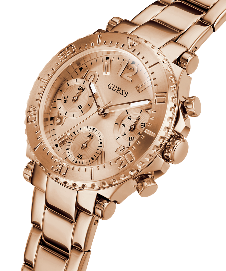 GUESS Ladies Rose Gold Tone Multi-function Watch lifestyle image