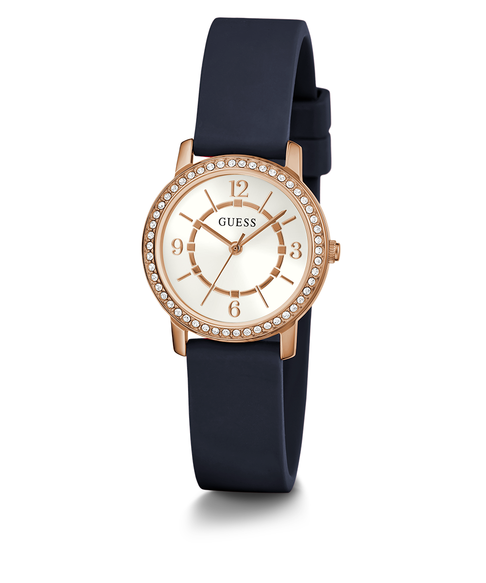 Fastrack Glitch Quartz Analog Rose Gold Dial Leather Strap Watch for Girls