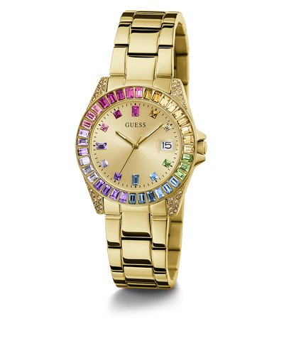 GW0475L3 GUESS Ladies Gold Tone Date Watch angle